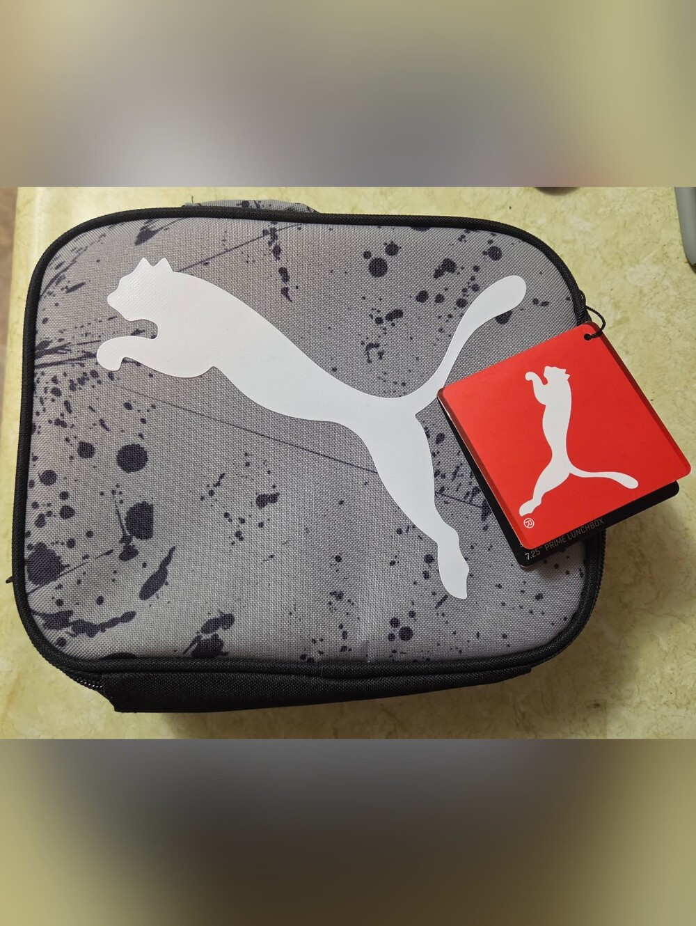 Puma Gray Lunch Bag with White Logo